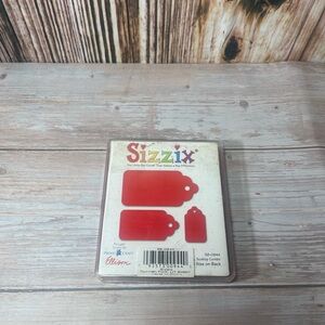 Sizzix Red Original Die Cuts 38-0944 Tags, Scallops Combo for Gifts or Prices
